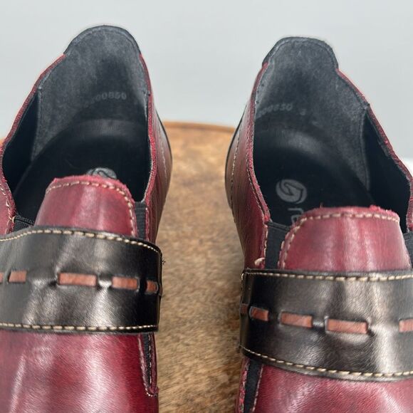 Remonte Shoes Wm 39 (US 8) Multicolor Leather Slip On Block Heel Loafer Comfort - Picture 4 of 12